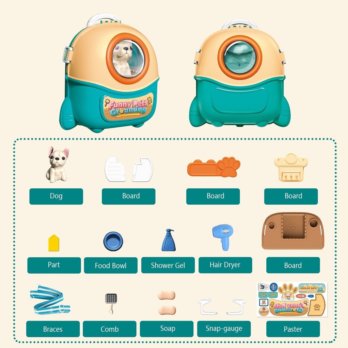 Pet Care Play Set Doctor Kit For Kids