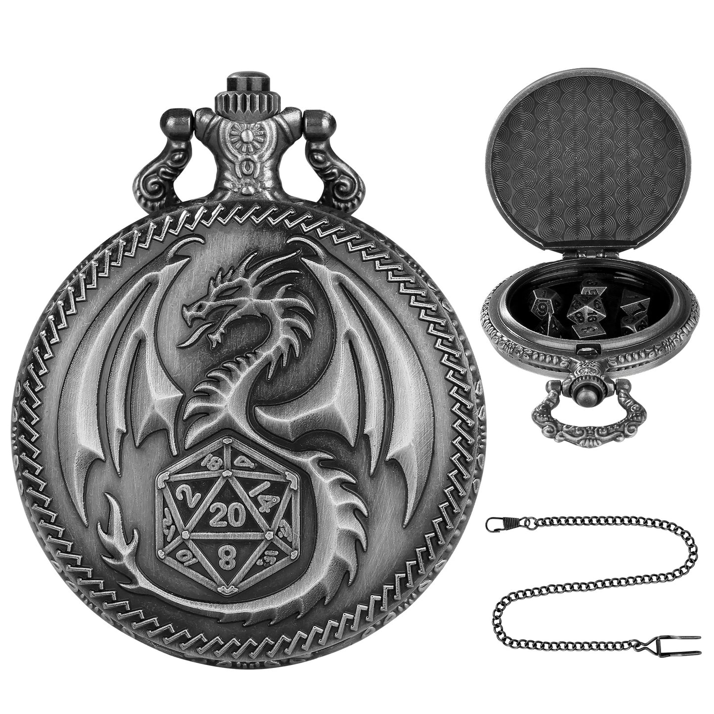 Creative Thick Chain Pocket Watch Set