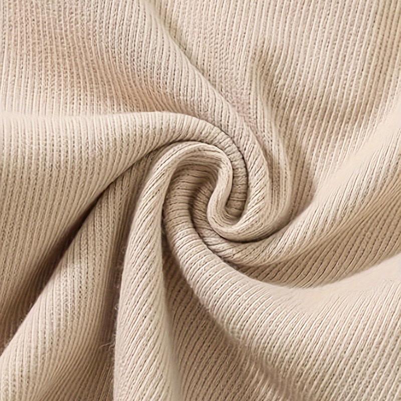 3-Pack Baby Boys One-Piece Romper Set, Long Sleeve Ribbed Button Jumpsuit