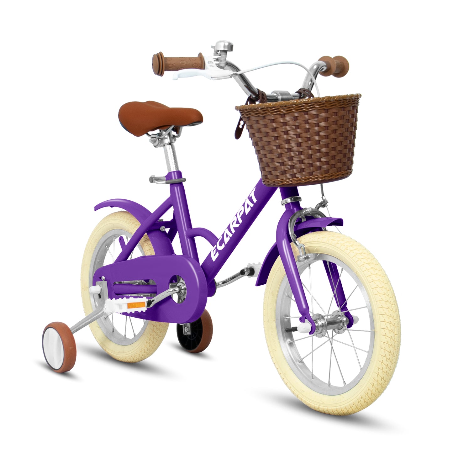 Kids'Bike Girls Bike 12or14 Inch Wheels,1-Speed Child Bicycles For 2-6 Years,With Removable Training Wheels Baby Toys,Front V Brake,Rear Holding Brake