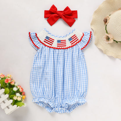 Baby Girls Independence Day Outfit 4th Of July