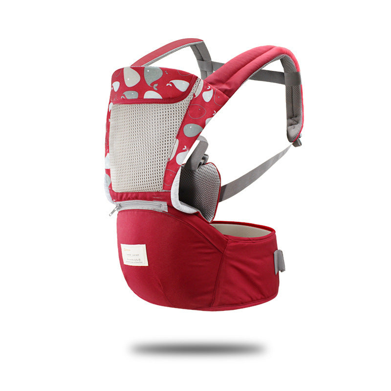 Red multi-functional baby carrier