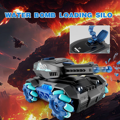 RC Tank, Four Wheel Drive Remote Control Car 2.4G Gesture Control, Water Bomb