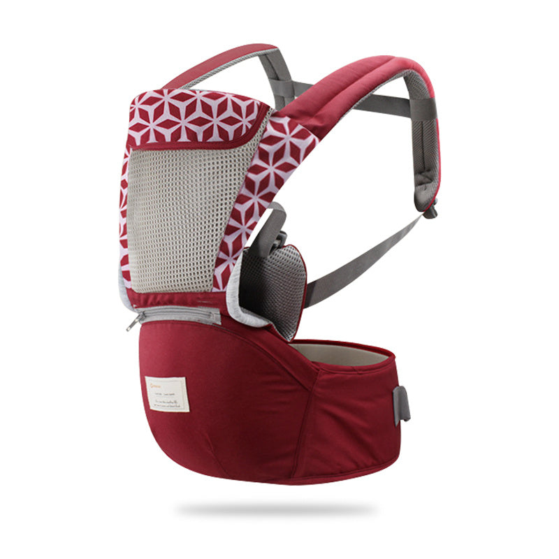 Red multi-functional baby carrier