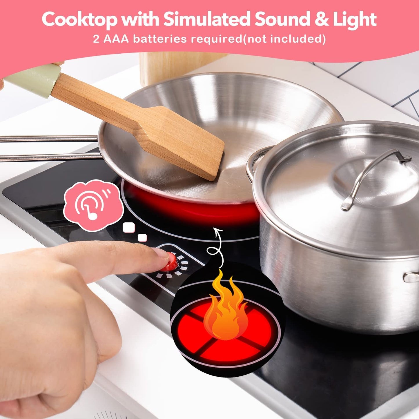 3D Wooden Kitchen Playset