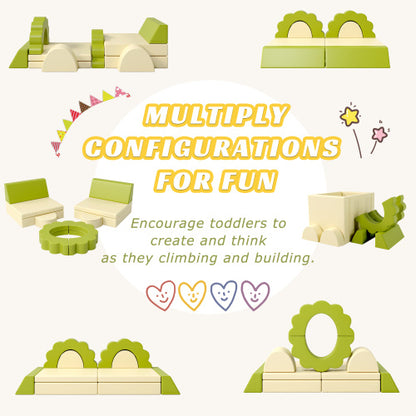 10PCS Baby Climbing And Crawl Foam Play Set