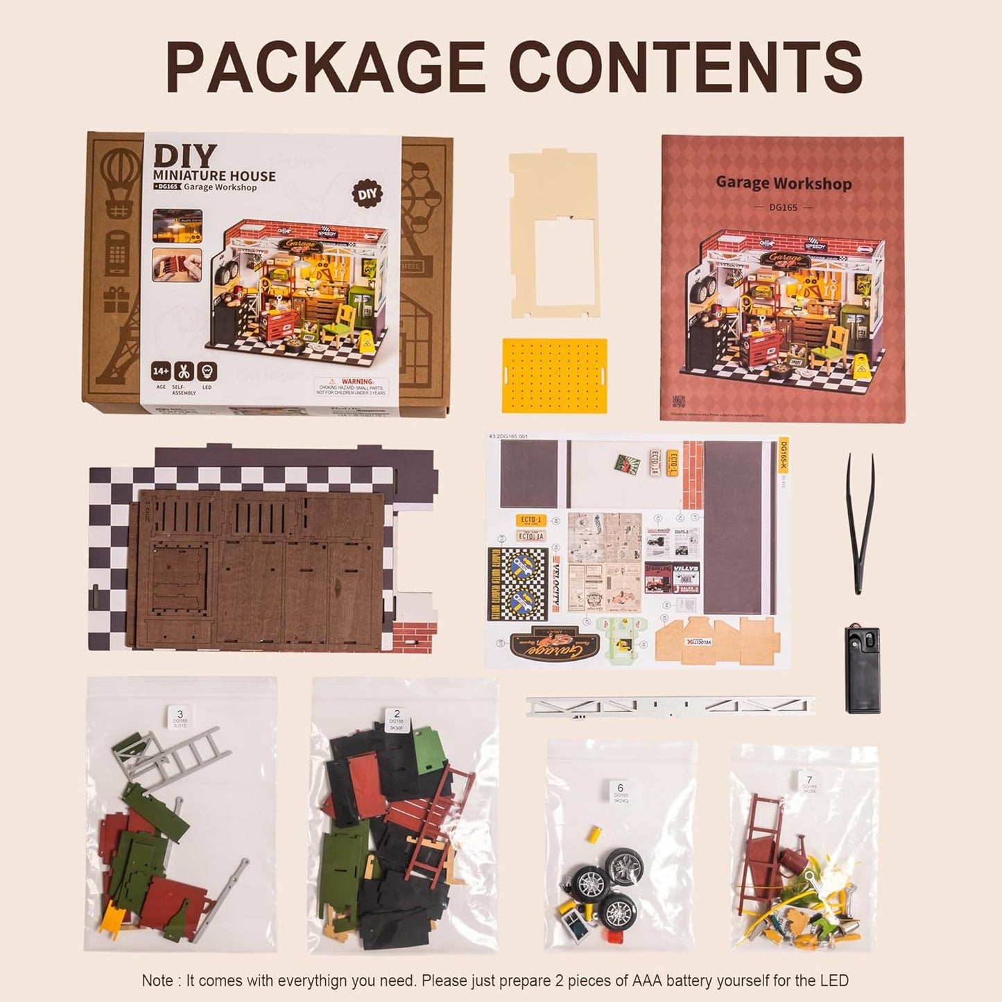 ROBOTIME DIY Miniature House Kit