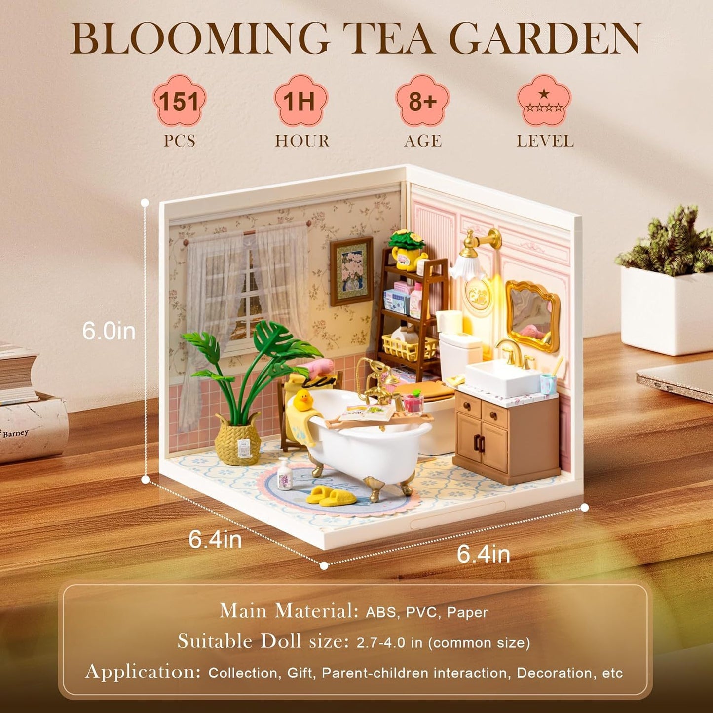 ROBOTIME DIY Miniature House Kit Dollhouse