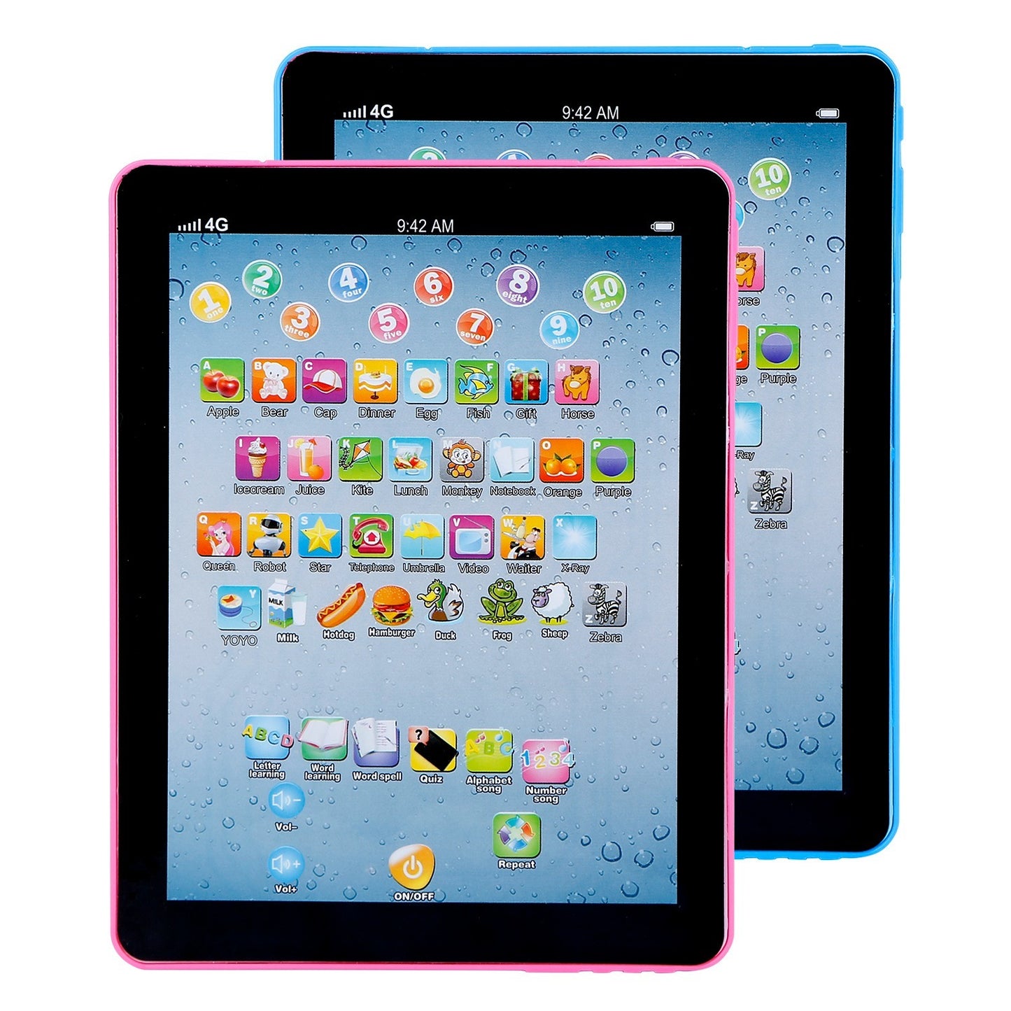 Baby Learning Tablet, Educational Mini Pads,Touch, ABC Numbers,Words