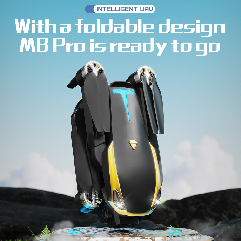 M8 PRO Drone Toys With 2 Batteries, HD Camera