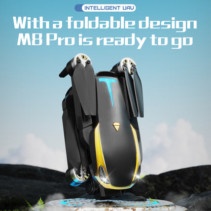 M8 PRO Drone Toys With 2 Batteries, HD Camera