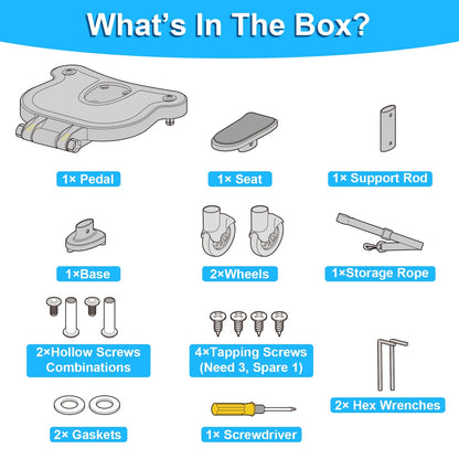 1Pc 2 In 1 Universal Stroller Board Sit & Stand Buggy Wheeled