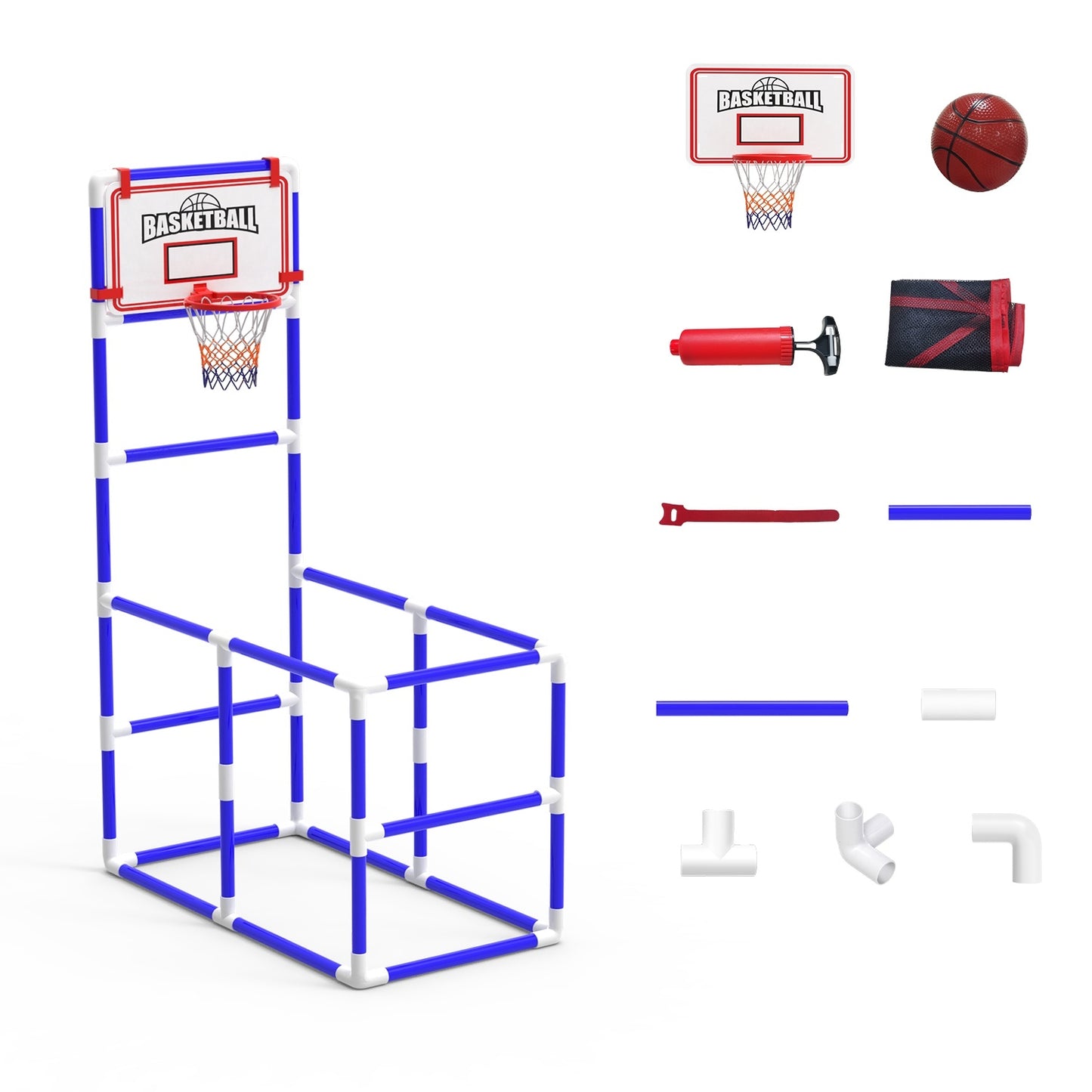 Kids Basketball Game Set With 2 Balls