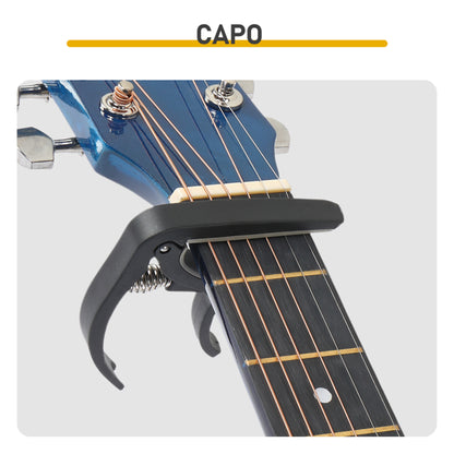 Blue 41-inch Dreadnought Barrel-shaped Cutaway Acoustic Guitar With Pick, Strings, Capo, Gig Bag, Tuner, Wrench Tool, And Shoulder Strap