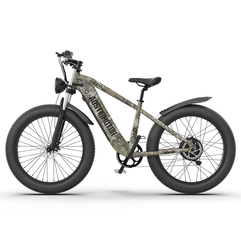 52V All-Terrain E-Bike  26x4.0 Fat Tire Electric Bike 20 AH Extended-Range Battery & Hydraulic Disc Brakes