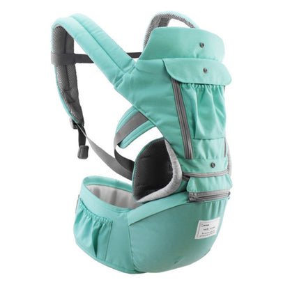 Grey, Green, Azure multi-functional baby carrier