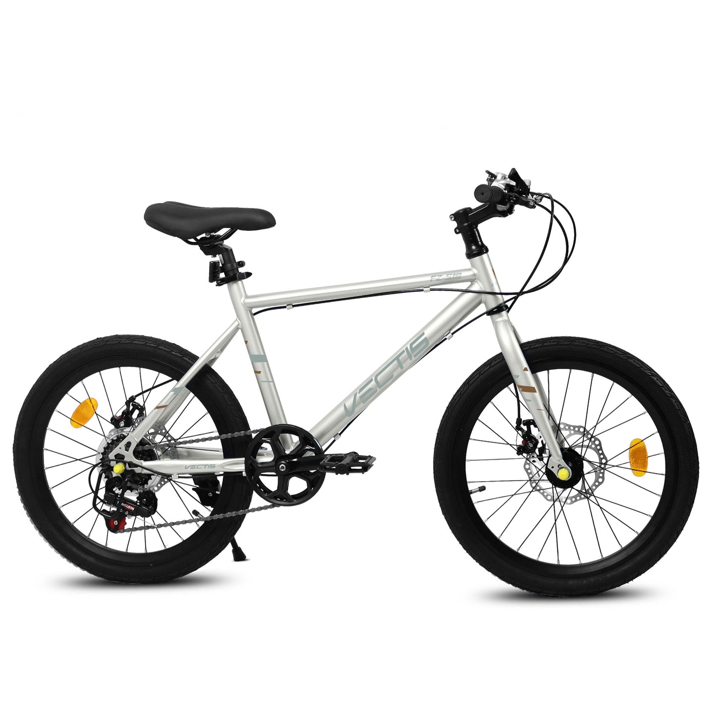 A20183 Kids Bike For 6-12 Years Old, 20 Inch Children's Bicycle For Boys Girls, 7-Speed Steel Frame, , Dual Disc Brakes, 20x1.75 Inch Tires Road Bike, 4 Color Options
