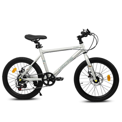 A20183 Kids Bike For 6-12 Years Old, 20 Inch Children's Bicycle For Boys Girls, 7-Speed Steel Frame, , Dual Disc Brakes, 20x1.75 Inch Tires Road Bike, 4 Color Options