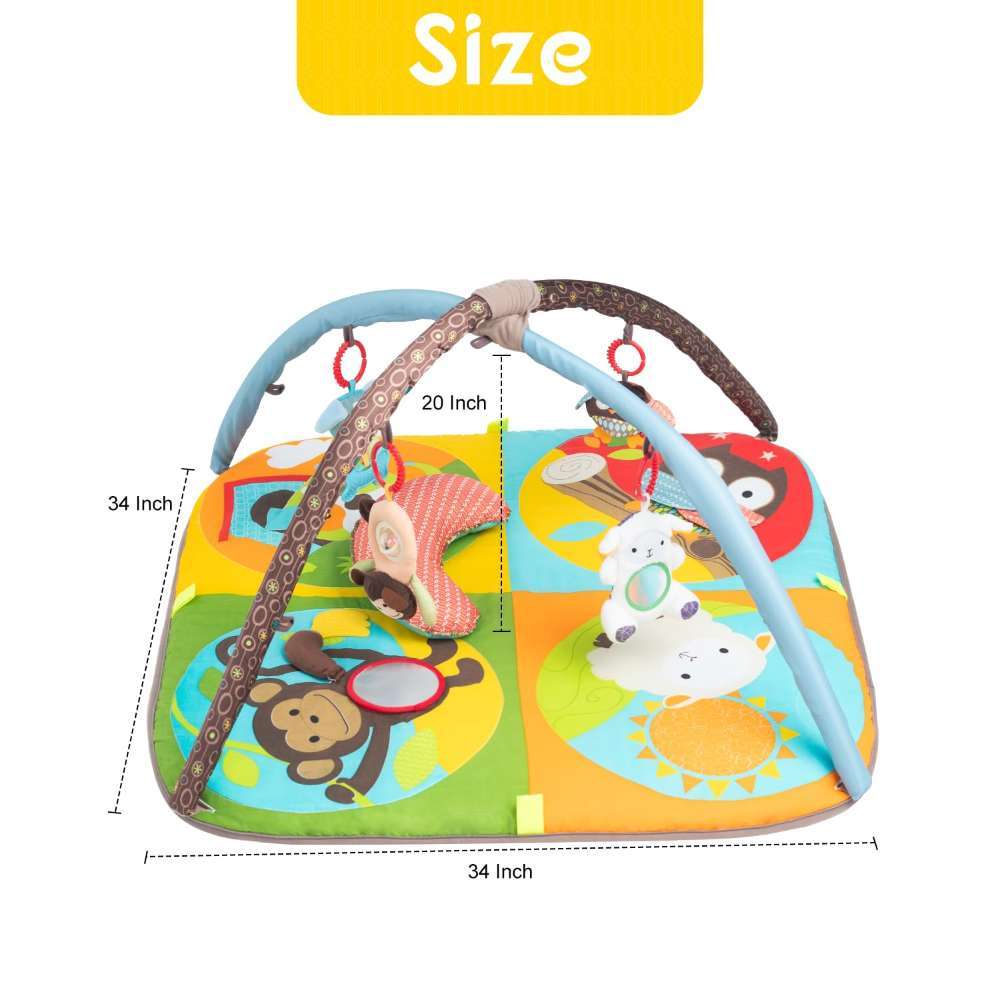 Baby Play Mat, Zoo Theme, Sensory Infant Toys