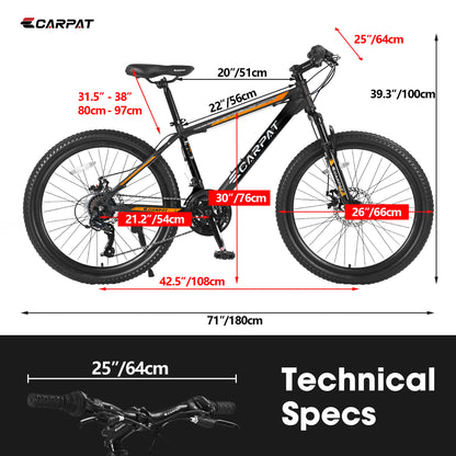 Bicycle S26102-BLACK-ORANGE