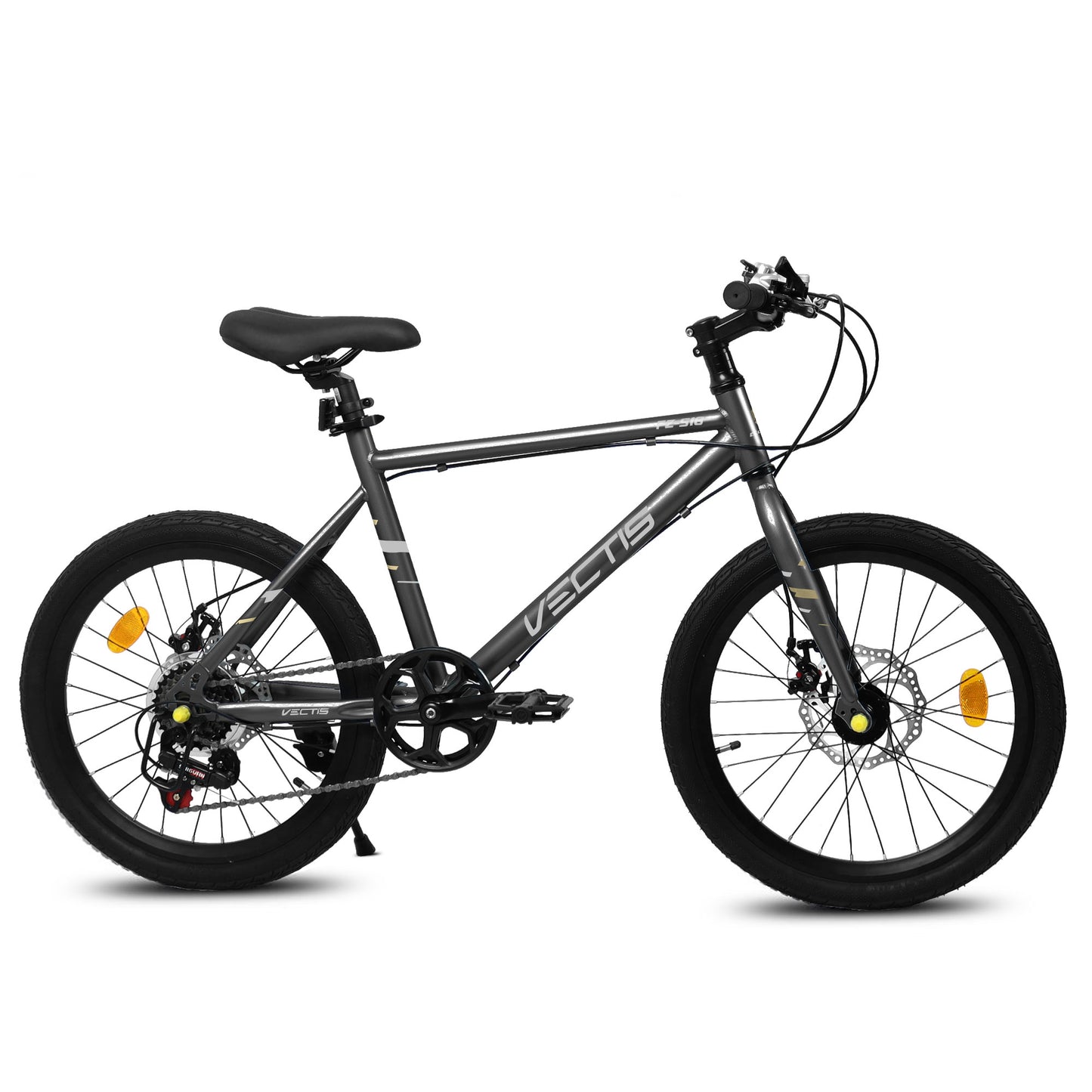 A20183 Kids Bike For 6-12 Years Old, 20 Inch Children's Bicycle For Boys Girls, 7-Speed Steel Frame, , Dual Disc Brakes, 20x1.75 Inch Tires Road Bike, 4 Color Options