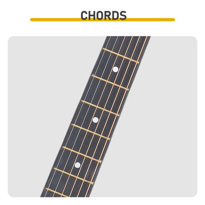 Blue 41-inch Dreadnought Barrel-shaped Cutaway Acoustic Guitar With Pick, Strings, Capo, Gig Bag, Tuner, Wrench Tool, And Shoulder Strap