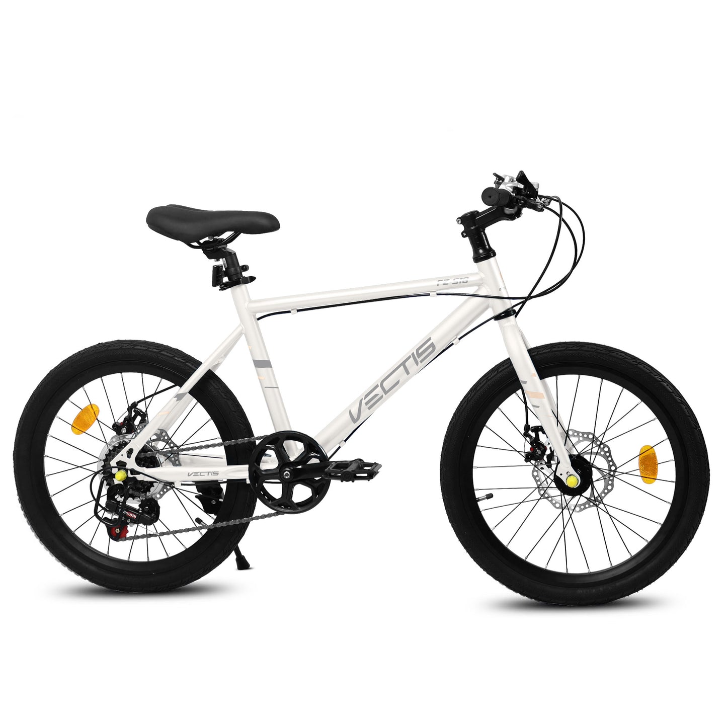A20183 Kids Bike For 6-12 Years Old, 20 Inch Children's Bicycle For Boys Girls, 7-Speed Steel Frame, , Dual Disc Brakes, 20x1.75 Inch Tires Road Bike, 4 Color Options