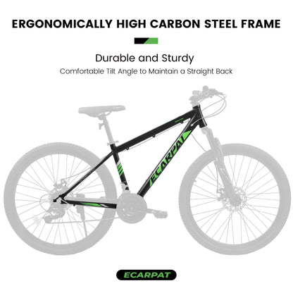 A27366 27 Inch Mountain Bike 21 Speed, Suspension Fork, Aluminum Frame Disc Brake, Mountain Biking For Both Men And Women.
