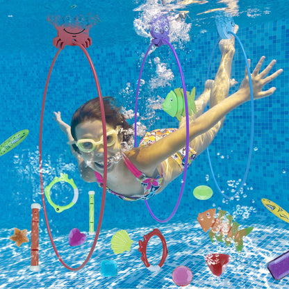 Set Of 24Pcs Diving,Swimming Pool Toys