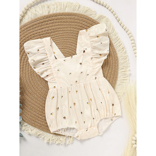 Baby Girl Honeybee Bubble Romper - 1st Bee Day Romper, Infant Bee Birthday Outfit, Cute Bee Romper For Baby
