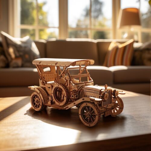 3D Wooden Puzzle DIY Model Vintage Car