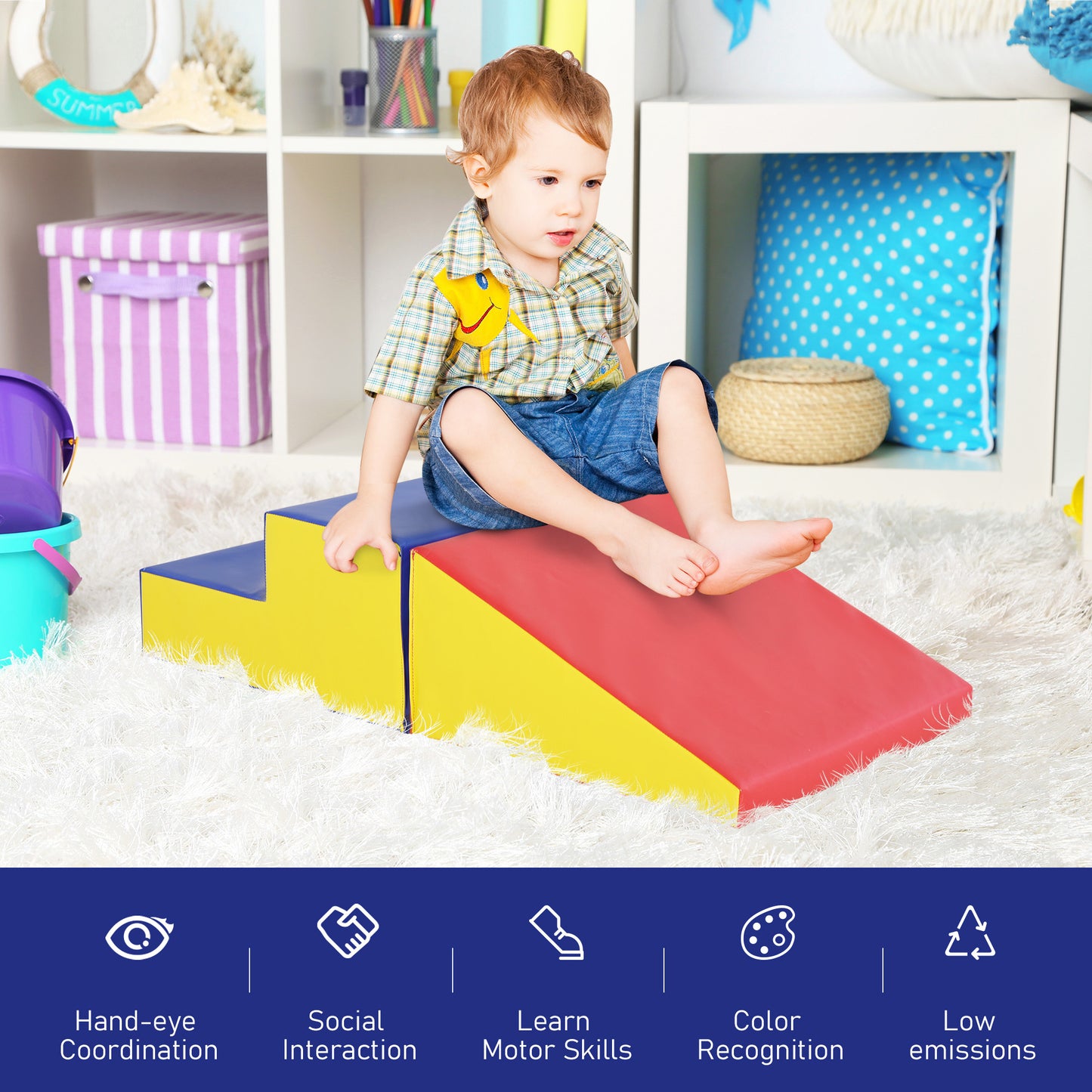 Climb & Crawl Foam Playset For Toddlers