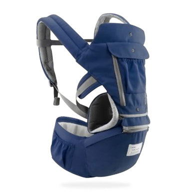 Blue multi-functional baby carrier