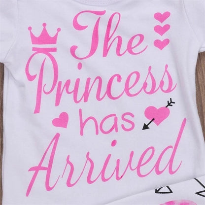 4PCS Newborn Kids Baby Girl Outfits Clothes Romper Bodysuit Pants Outfits Set