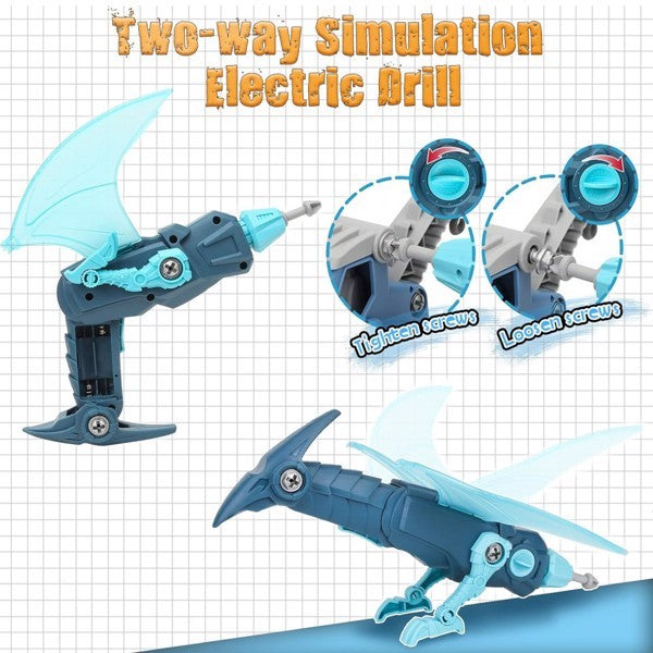 Dinosaur Set With Electric Drill