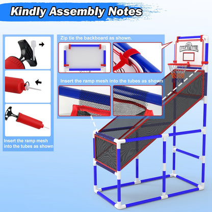 Kids Basketball Game Set With 2 Balls