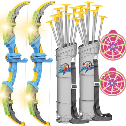 Bow & Arrow Toy Set, LED-lit Archery Toy
