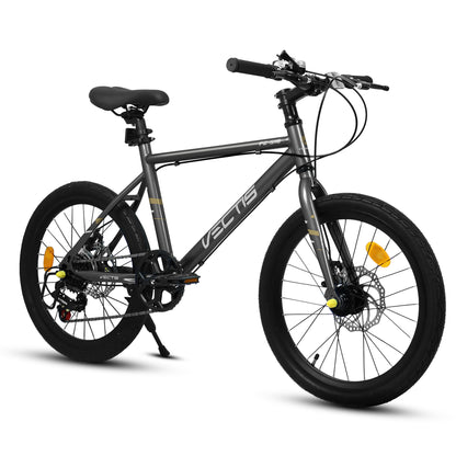 A20183 Kids Bike For 6-12 Years Old, 20 Inch Children's Bicycle For Boys Girls, 7-Speed Steel Frame, , Dual Disc Brakes, 20x1.75 Inch Tires Road Bike, 4 Color Options