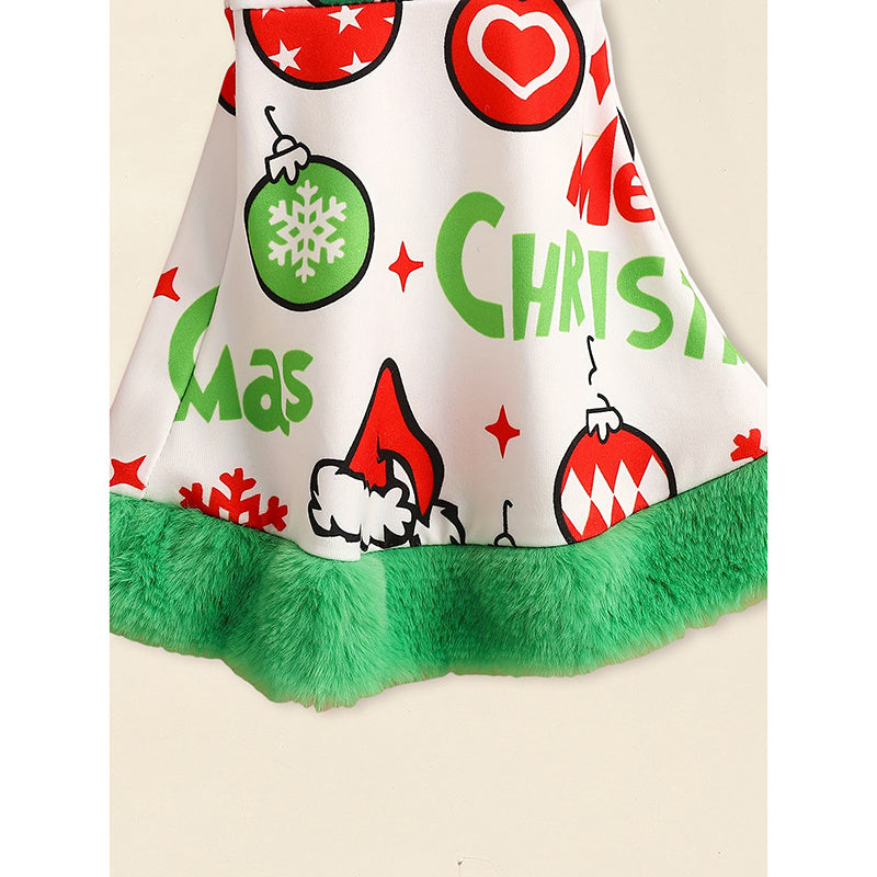 Toddler Baby Girls Christmas Clothes, Long Sleeve Heart Print Set