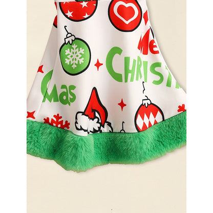 Toddler Baby Girls Christmas Clothes, Long Sleeve Heart Print Set