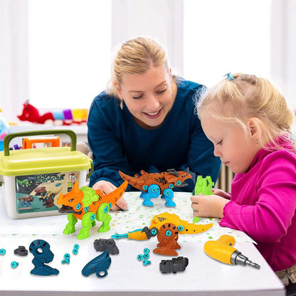 1Set Dinosaur Toy, DIY  With Electric Drill