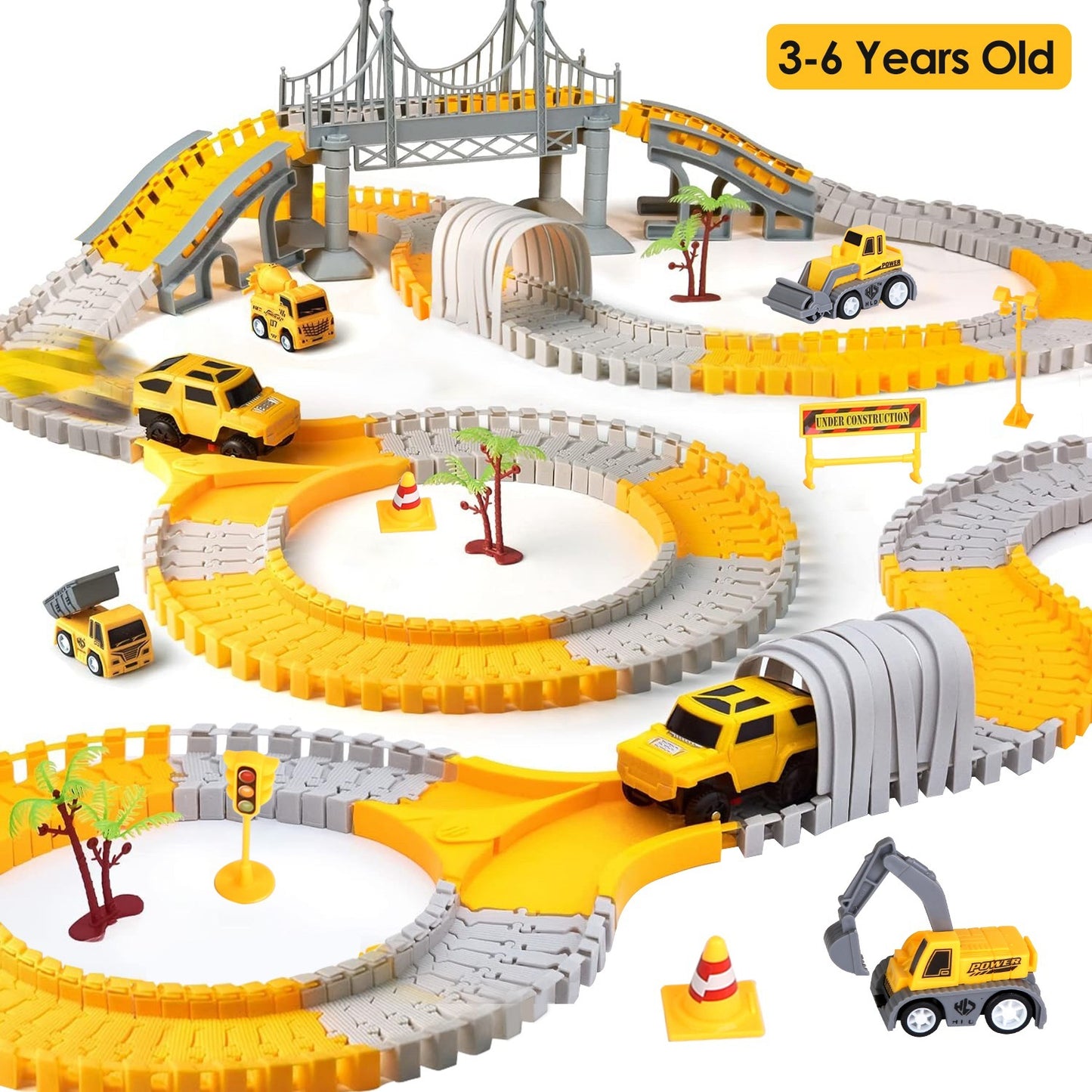 Construction Race Track Set