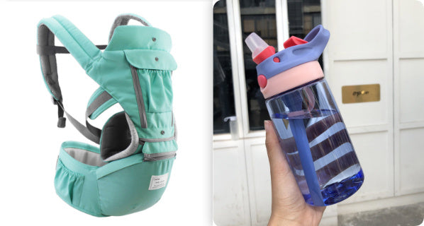 Grey, Green, Azure multi-functional baby carrier