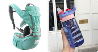 Grey, Green, Azure multi-functional baby carrier