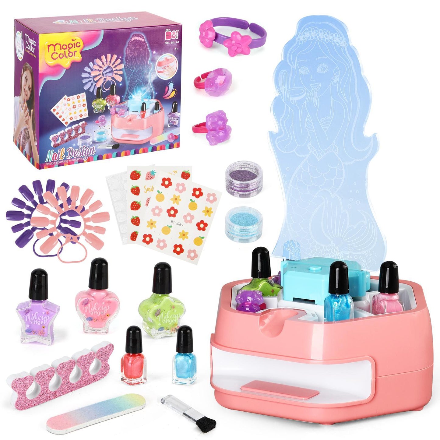 Kids Makeup And Nail Art Spray Set