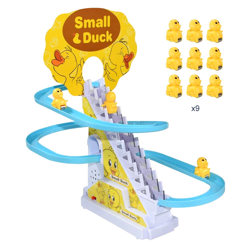 Climbing Stairs Track Toys Electric Duck DIY