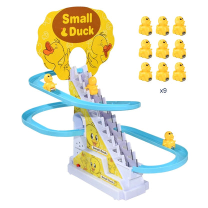 Climbing Stairs Track Toys Electric Duck DIY