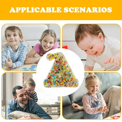 Ball Squeeze Toy Squeeze Fidget Bead Toys Portable Sensory Squeeze Ball Fidget Toys Squeeze Relief Toy For Girls Kids Boys