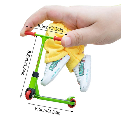 Finger Toy Skateboards Finger Toys Set Includes Finger Scooter Finger Pants Shoes Finger Replacement Wheels And Tools For