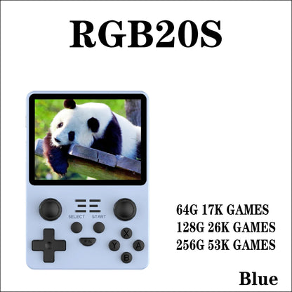 POWKIDDY RGB20S Handheld Game Console Retro  3.5-Inch 4:3 IPS Screen